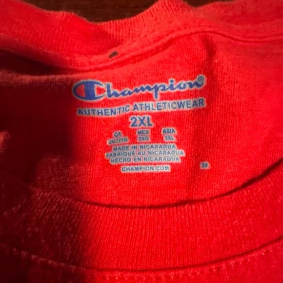 Champion Georgia Bulldogs T-Shirt Mens Size 2XL Red Short Sleeve Crew Neck - Picture 3 of 5